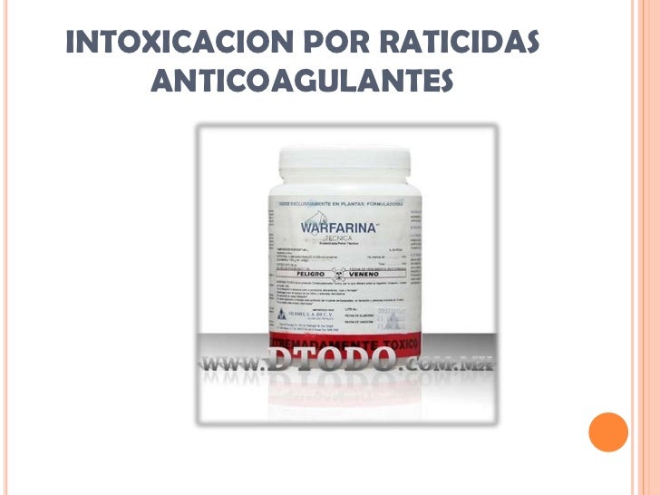 intoxicacion por raticidas en humanos